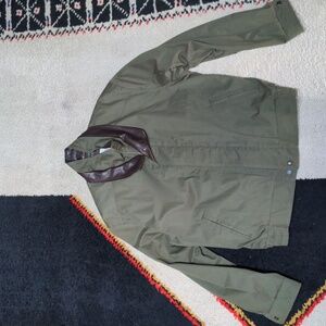 Remy brand Men's bomber jacket, leather trimmed - Size 42